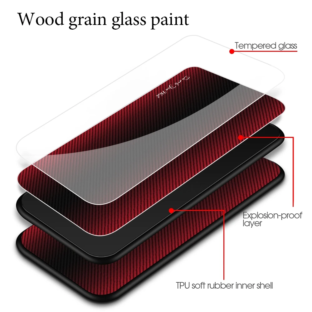 Tempered Glass Case For Samsung Galaxy A51 A71 A50 A50s Gradient Texture Back Cover For Samsung A 72 52 A 32 22 A21s A20 A71 A51