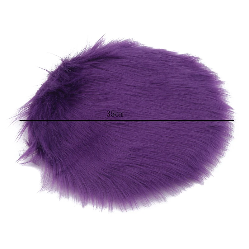 

Chair Mat Seat Pad Skin Fur Area Rugs Warm Artificial Textile Soft Sheepskin Rug Chair Decoration Wool Warm Hairy Carpet