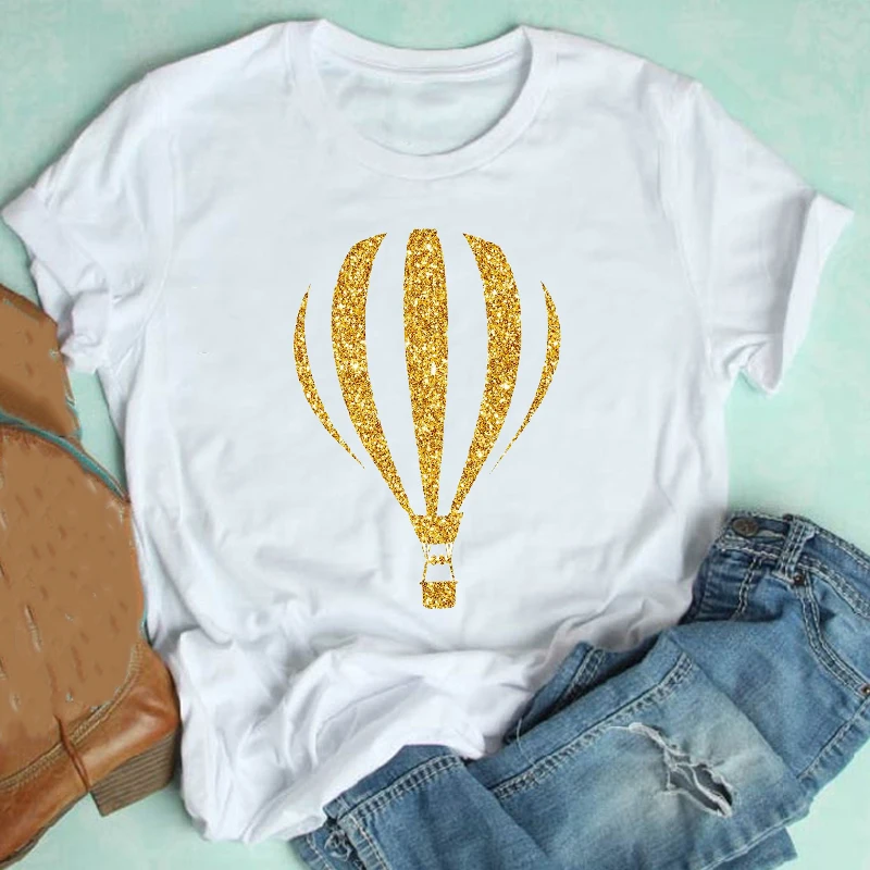 

Women Short Sleeve Watercolor Travel Fashion Printing Ladies Spring Summer Clothes Print Tshirt Female Tee Top Graphic T-shirt