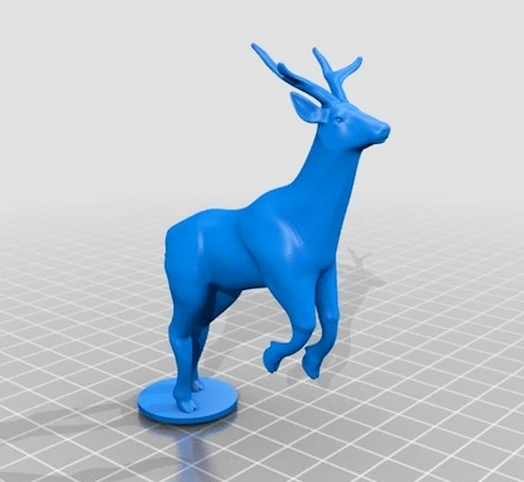 4 шт. 3D резная скульптура в виде оленя 3d модель для станка с ЧПУ формате STL печати