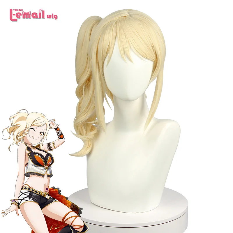 

Парик L-email для косплея Love Live PDP Ai Miyashita, парик LoveLive Perfect Dream Project для косплея, парик блонд для конского хвоста, синтетические волосы