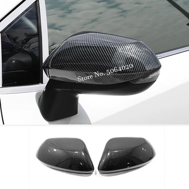 

ABS хром/углеродное волокно для Toyota Sienta 2015-2019, аксессуары, боковая дверь автомобиля, зеркало заднего вида, накладка, декоративная крышка, литье