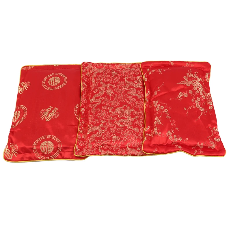 

Party Blessing Baby Style Anti-headrest Pillowcase Cotton + Polyester Material Cassia Filled Baby Pillow Gold Border Embroidery