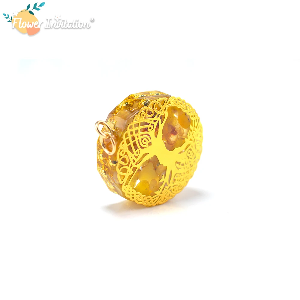 HJ302 DIY орган ручной эпоксидной смолы Orgonite в виде геометрических фигур кулон