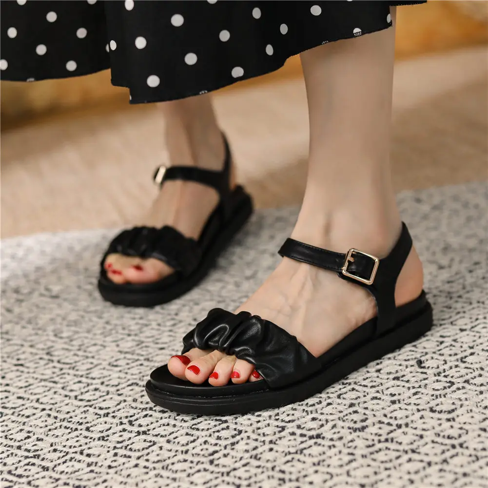 

Female Flat Heel Simple Comfort Black Sandals For Women Girls Casual Sports Shoes Summer New Arrivals 2021 Fashion Outside Brand