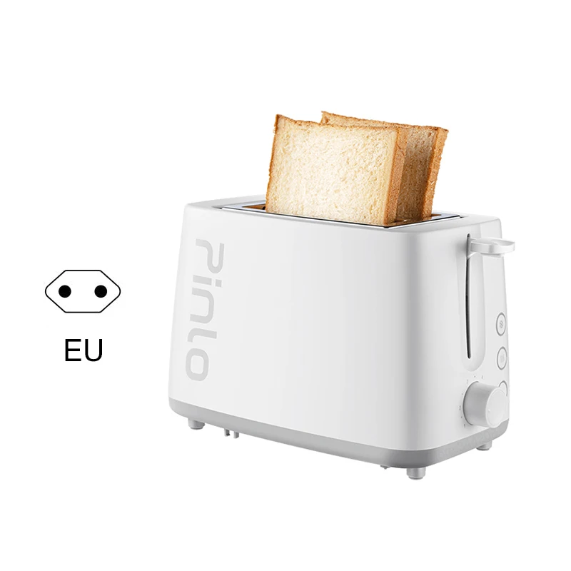 White EU plug XIAOMI MIJIA Pinlo хлеб тостер PL-T075W1H тост машина тостеры печь выпечки кухонные приборы завтрак сэндвич Быстрый производитель - Цвет: White EU plug