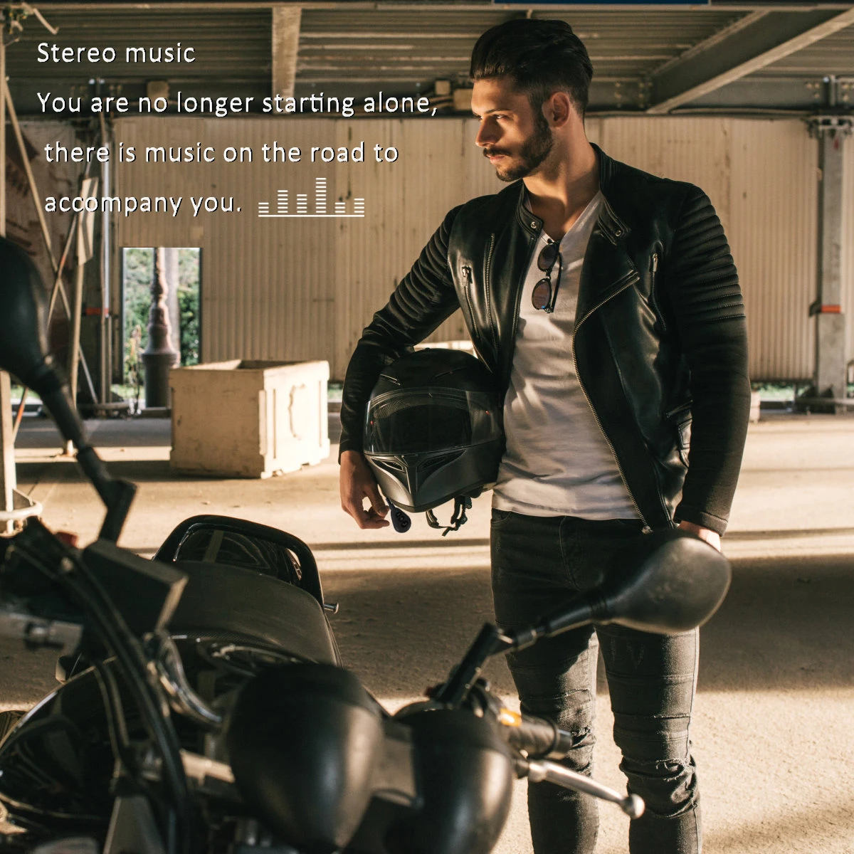 Комплект беспроводных телефонных звонков для мотоциклетного шлема Bluetooth 5 0