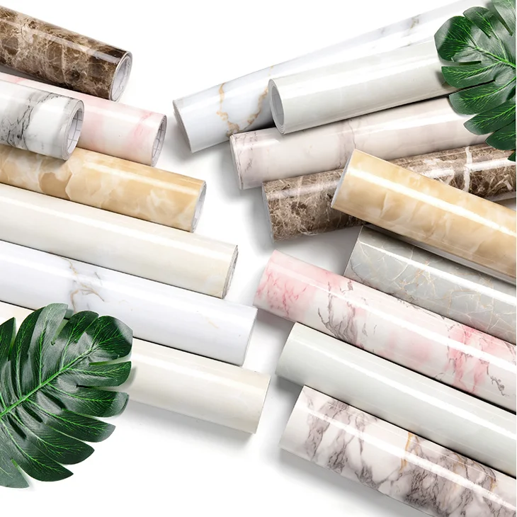 

Waterproof Furniture Stickers Oil Proof Aesthetic Opaque Covering Film Wall Stickers Kitchen Autocollant Mural Home Decor DG50TM