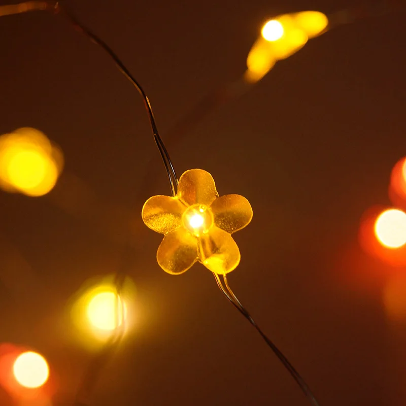 YINUO LIGHT 6 м 40LED цепочка цветов сказочные огни USB рождественские огни в помещении на День святого Валентина Свадебная вечеринка украшение дома гирлянда