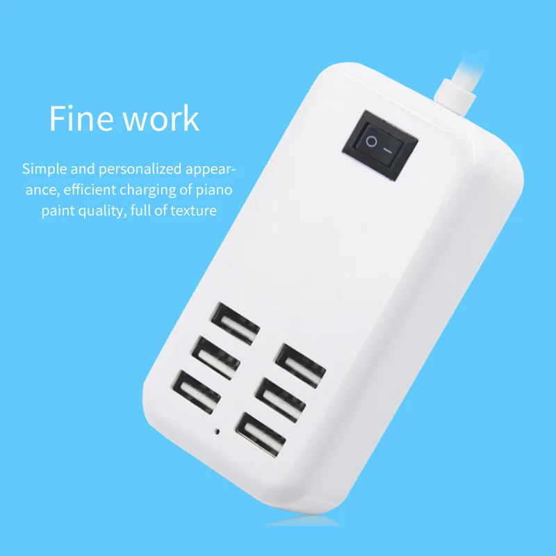 Адаптер для всех смартфонов Pad 5 V/3A 6 USB порт несколько настенных смарт зарядное