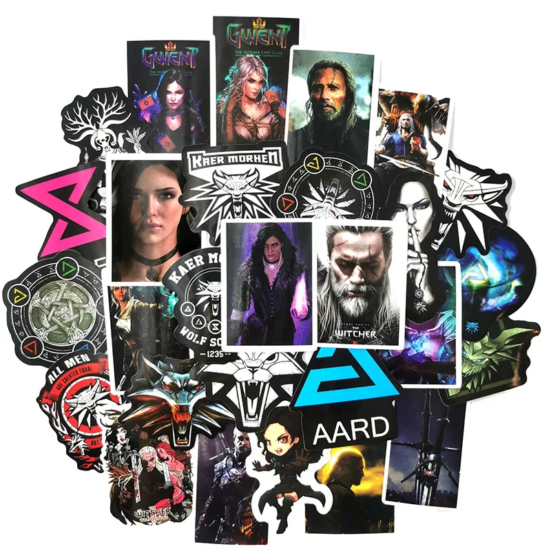 10/50 шт./компл. американские фэнтези Мультяшные водонепроницаемые наклейки из ПВХ