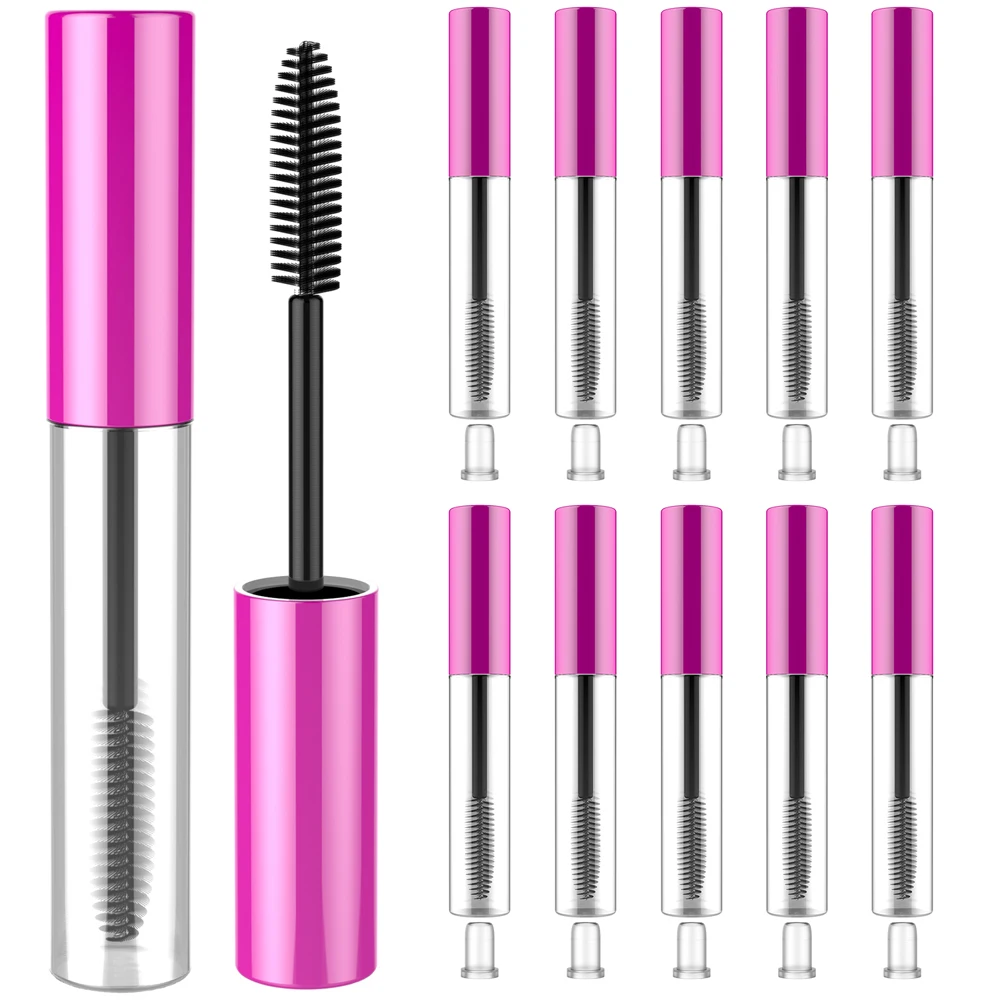 

5PCS Empty Mascara Tubes 10ml Wand Eyelash Cream Container Bottle Women DIY Makeup Leakproof Vials Mini Refillable Bottle