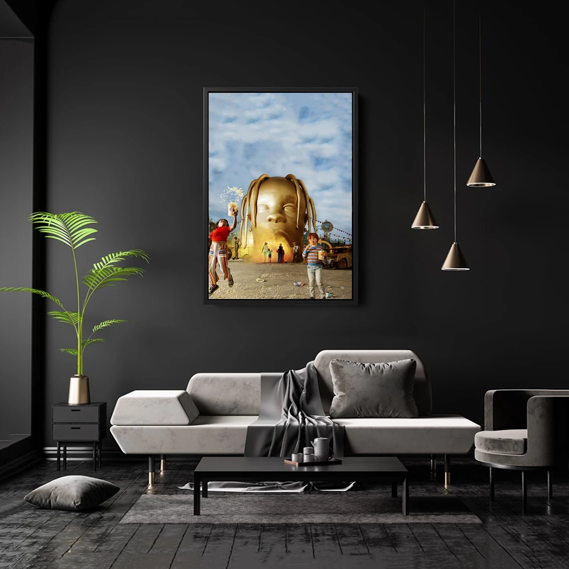 Трэвис Скотт - Astroworld обложка музыкального альбома постер певица музыка звезда