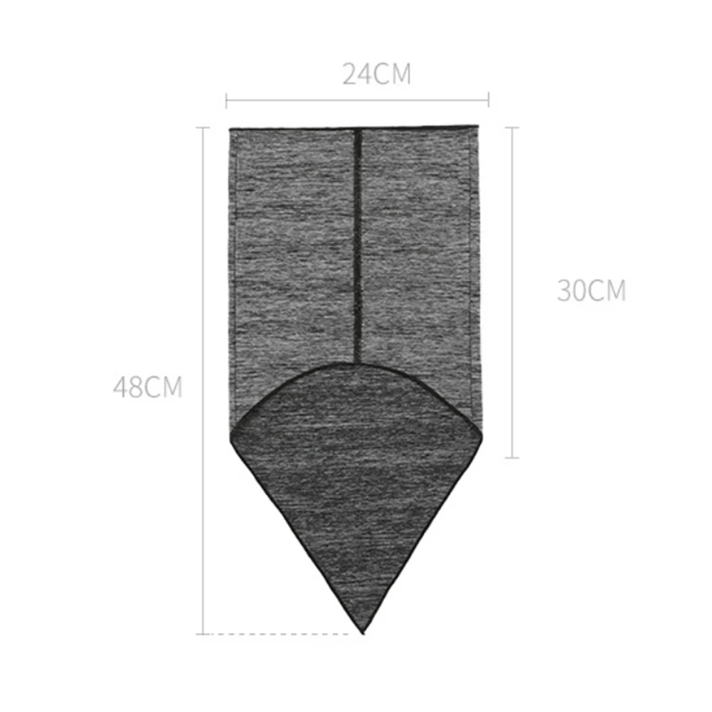 

Ear Hanging Triangle Scarf Ice Silk Mesh Breathable Mask solid color Fan Riding Windproof Sunscreen Towel Scarf