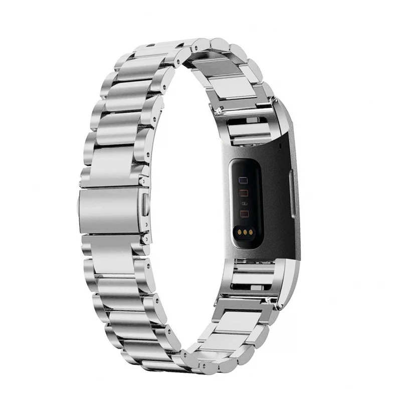 

MNWT Metal Strap For Fitbit Charge 3 Band Strap Stainless Steel Bracelet For Fitbit Charge 3 Wristbands Replace Accessories
