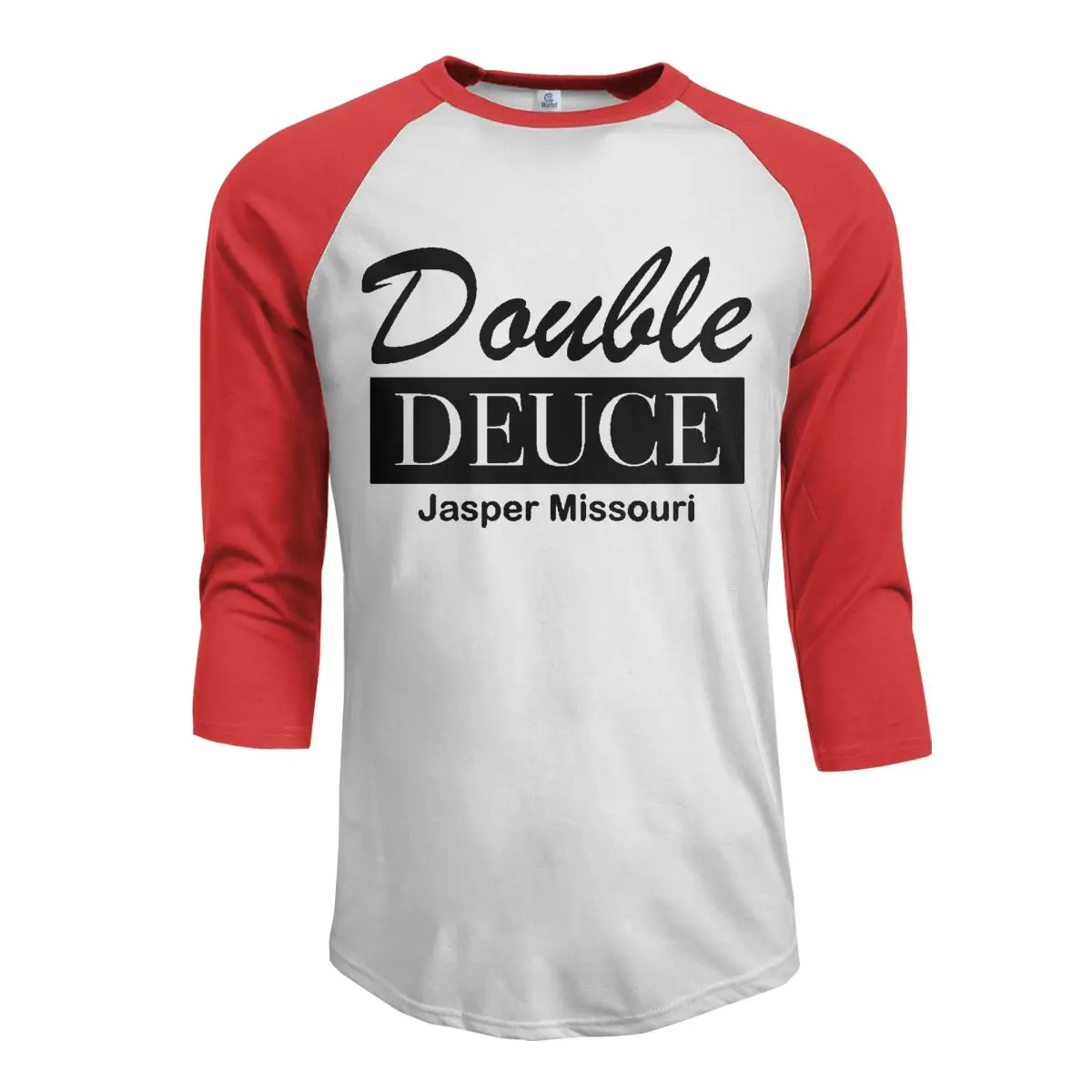 Мужская Бейсбольная Футболка Double Deuce Jasper Миссури с рукавом 3/4 черная футболка S |