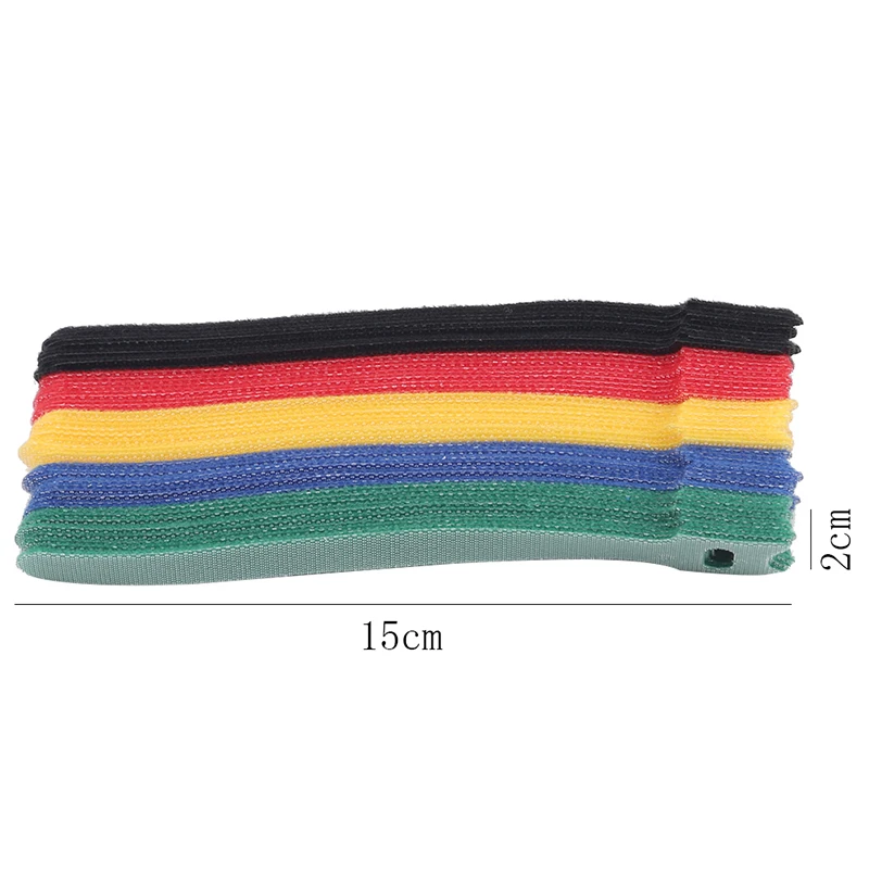 

50pcs Magic Tape Sticks Cable Ties Model Straps Wire With Battery Stick Buckle Belt Bundle Tie Hook Loop Fastener Tape Accessory