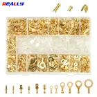 1450 шт. 18 типов обжимных клемм, золотистый латунный автомобильный динамик, электрический ремонт, бытовая техника, набор проводных разъемов