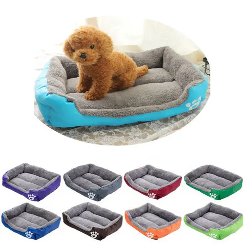 Яркие квадратные следы собачий Питомник коврик кошка питомник товары для