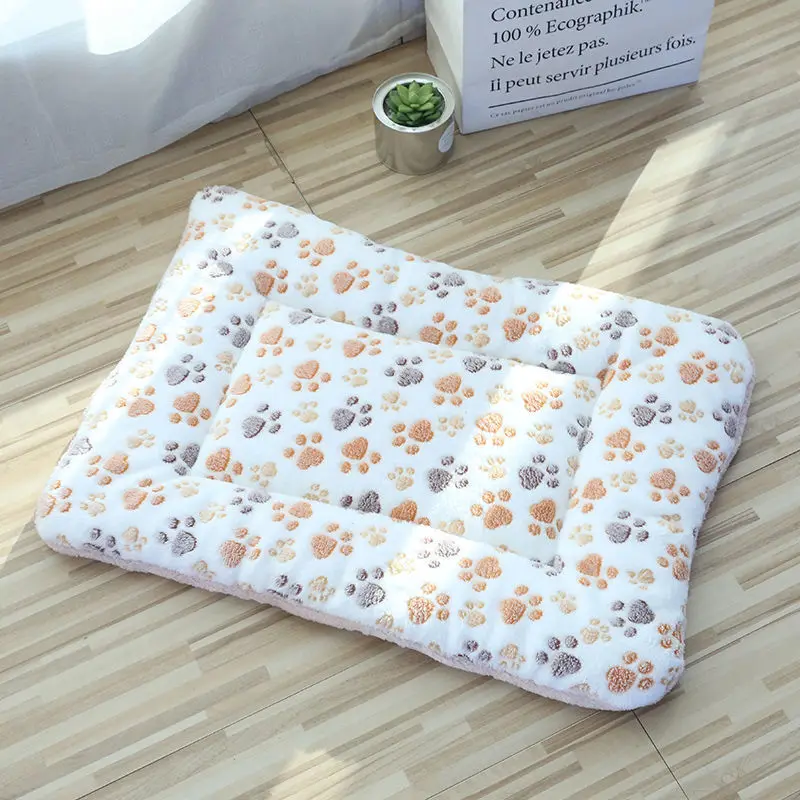 

Pet Dog Mats Beds Pillow Thick Blankets For Pets In Winter Cartoon Kennels Warm Sleeping Mats For Dogs With Cotton Quilts