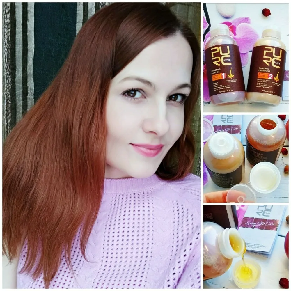 Шампунь и кондиционер для волос PURC роста выпадения предотвращает