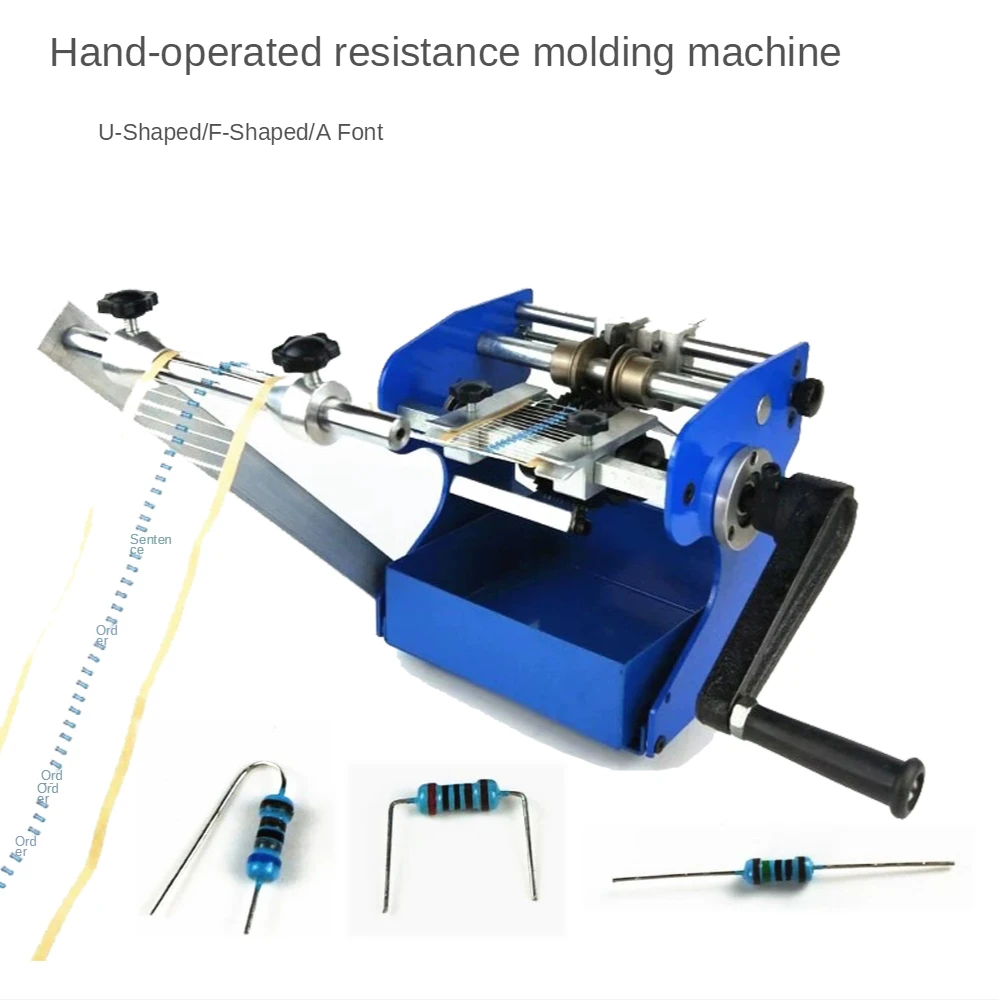 

U/F Type Resistor Axial Lead Bend Cut & Form Machine Hand Crank Vertical Resistance Capacitor Inductance Forming Machine
