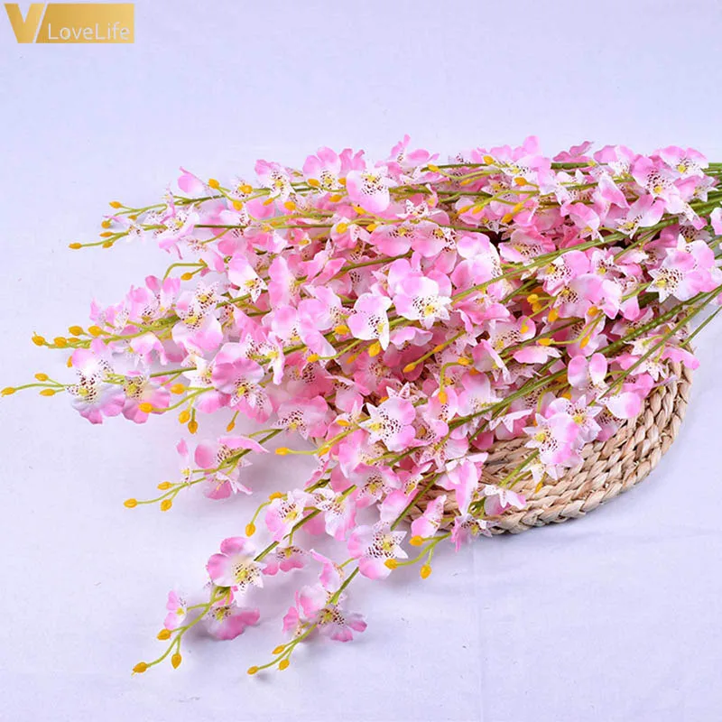 Искусственные орхидеи 97 см искусственные шелковые цветы для танцев женские