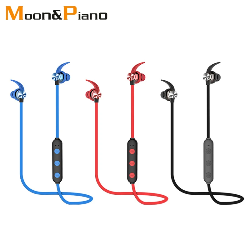 Магнитный наушник с функцией Bluetooth 5 0 Беспроводной Бас Спорт стерео наушники