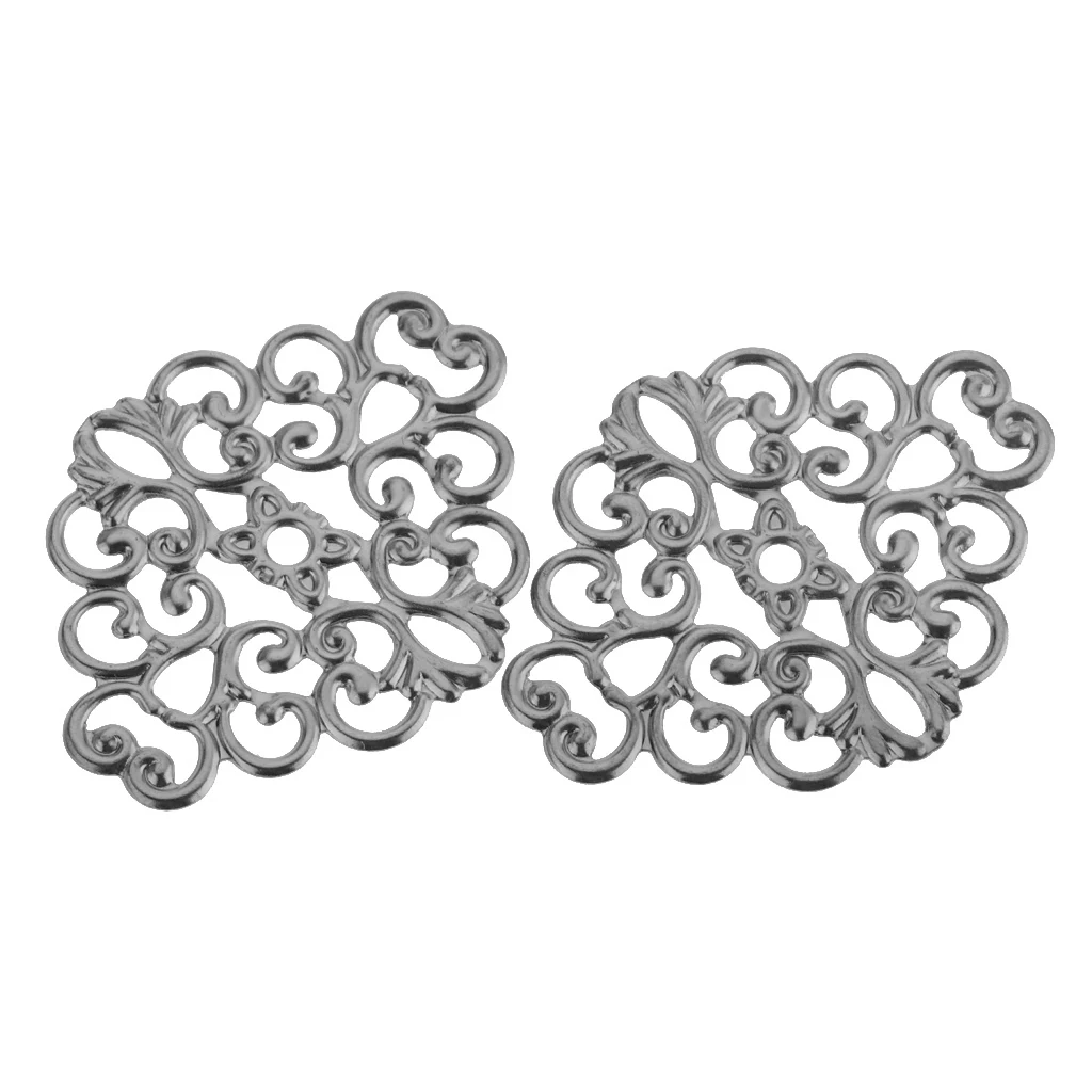 

100pcs Spacer Bead Filigree Flower Jewelry Making Accessory Art DIY Project