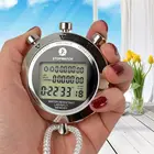 Металлический цифровой таймер, спортивный секундомер, водонепроницаемый счетчик памяти, антимагнитный хронограф, модный Водонепроницаемый Таймер