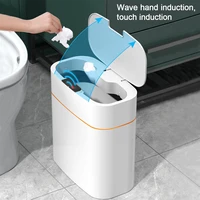 smart sensor trash can electronic automatic rubbish can usb waterproof bathroom dustbin home induction garbage bin with cover