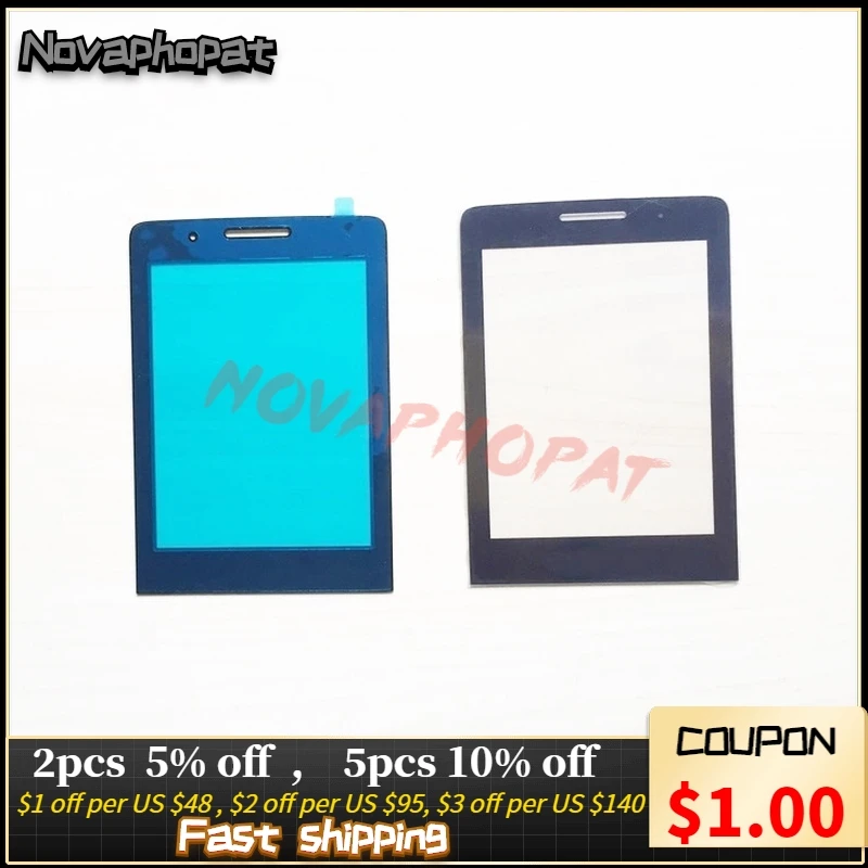 Novaphopat черный Передний стеклянный экран для Philips Xenium X5500/X623/X513/E570/E560 внешняя стеклянная панель объектива+ отслеживание