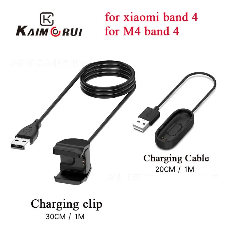 Зарядный кабель для Xiaomi mi Band 4 band Смарт часы браслет зарядное устройство адаптер M4