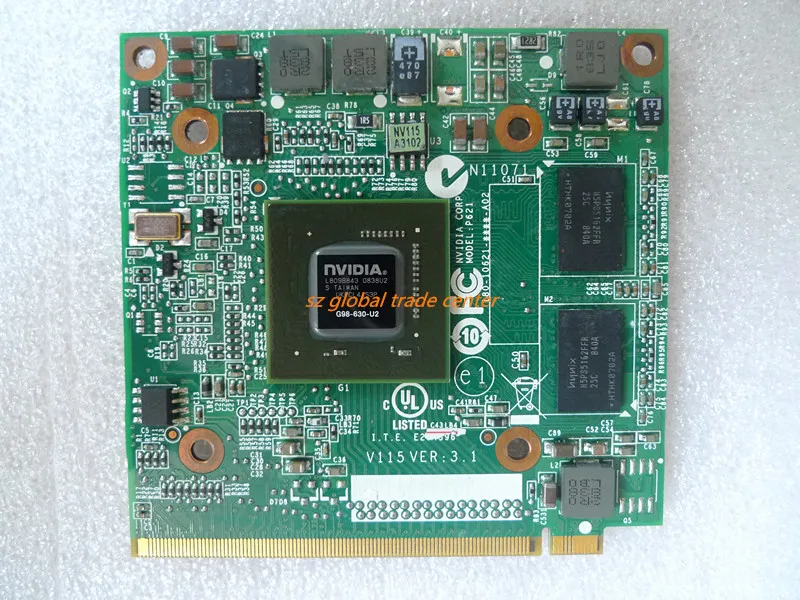 

nVidia Graphic VGA Card GeForce 9300M GS 9300MGS MXM II DDR2 256MB G98-630-U2 for Acer Aspire 5520G 6930G 7720G 4630 7730 Laptop