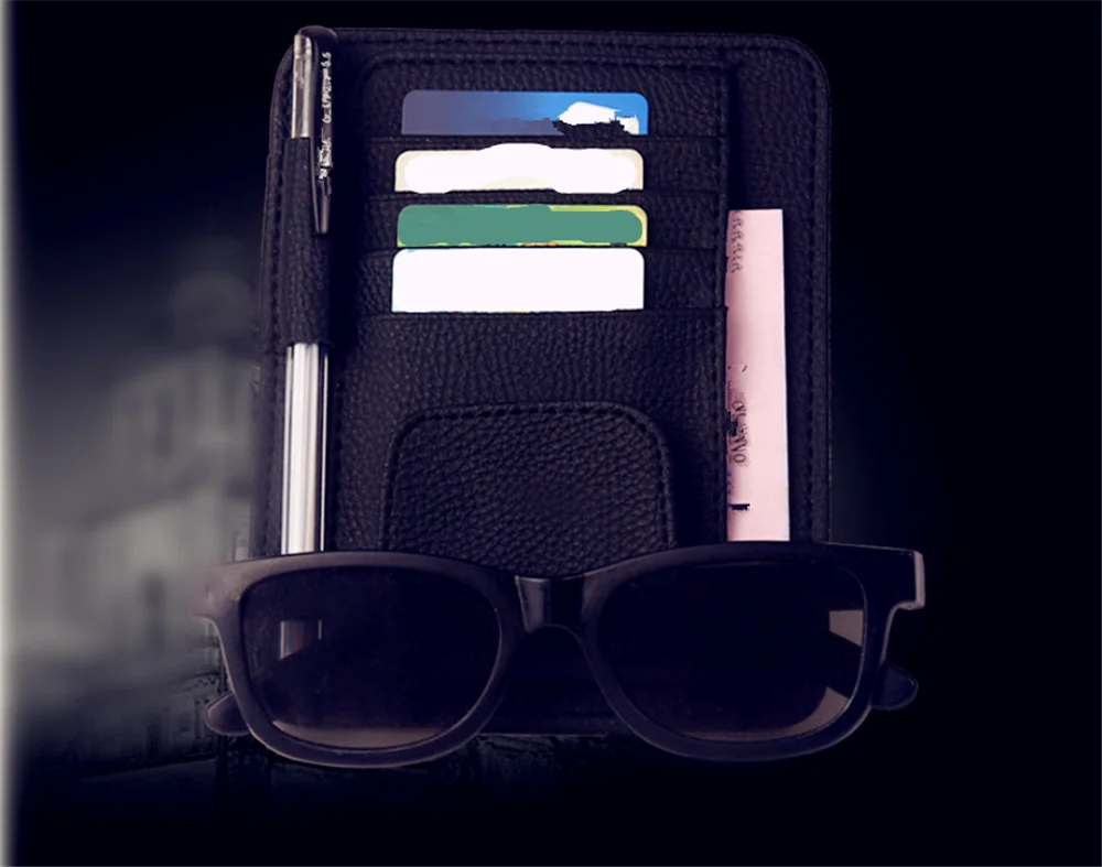Car SUV interior supplies sun visor glasses bill card storage modeling for Toyota Tacoma Tercel Tiara Van Venza Yaris Hiace | Автомобили и