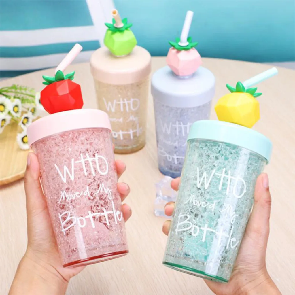 Saintgace кофейная чашка летняя с фруктовым принтом портативная соломенная для офиса