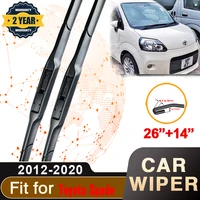 for toyota spade porte xp140 20122020 car front windscreen premium beam blade wiper car wipers accessories j hook u type 2018