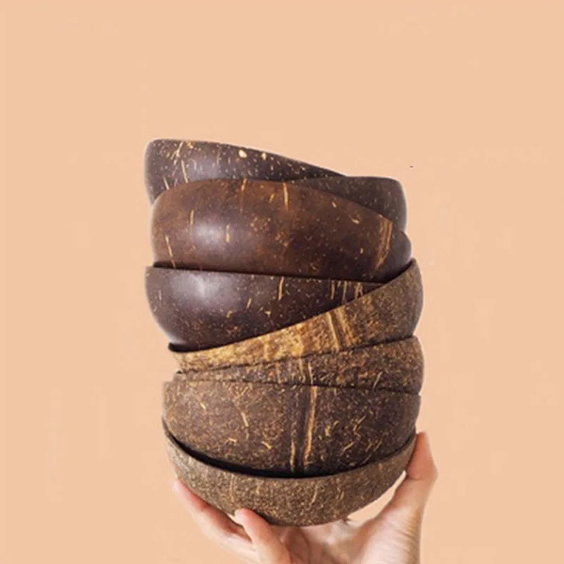 Чашка в виде кокоса Творческий натурального кокосового дерева чаша экологичный