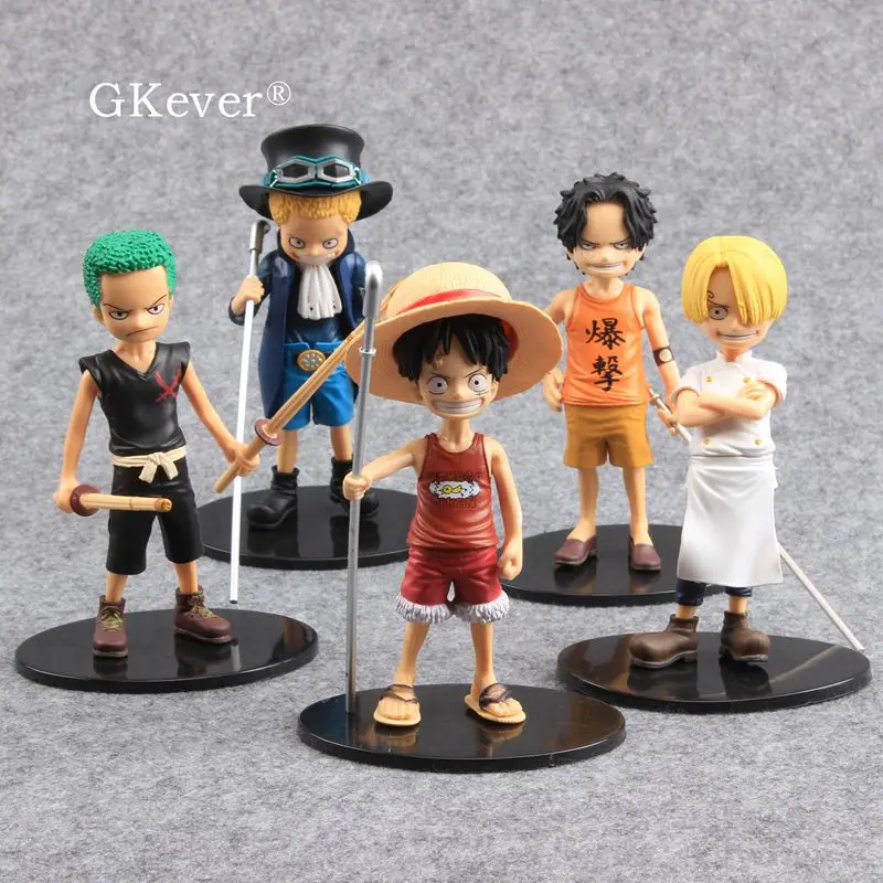 Игрушечные фигурки Luffy Nami Robin Zoro Sanji Chopper Usopp Brook Franky Pirates ПВХ модель подарок для