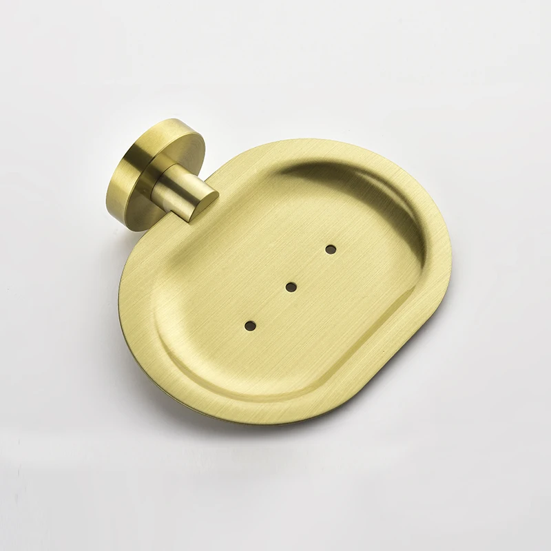 Настенный золотистый держатель для мыла без сверления кухни органайзер ванной