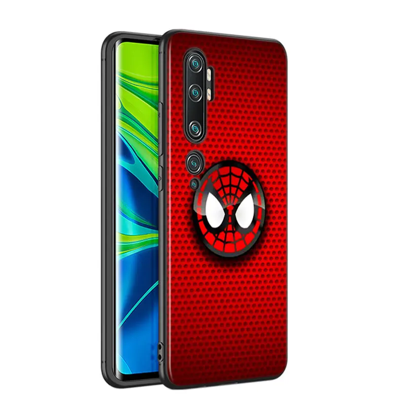 Marvel Superhero Logo For Xiaomi Mi 8 9 10 11 10i 11i 10 10 11Pro A3 9T 10T Lite Pro Se Ultra 5G Black Soft Phone Case