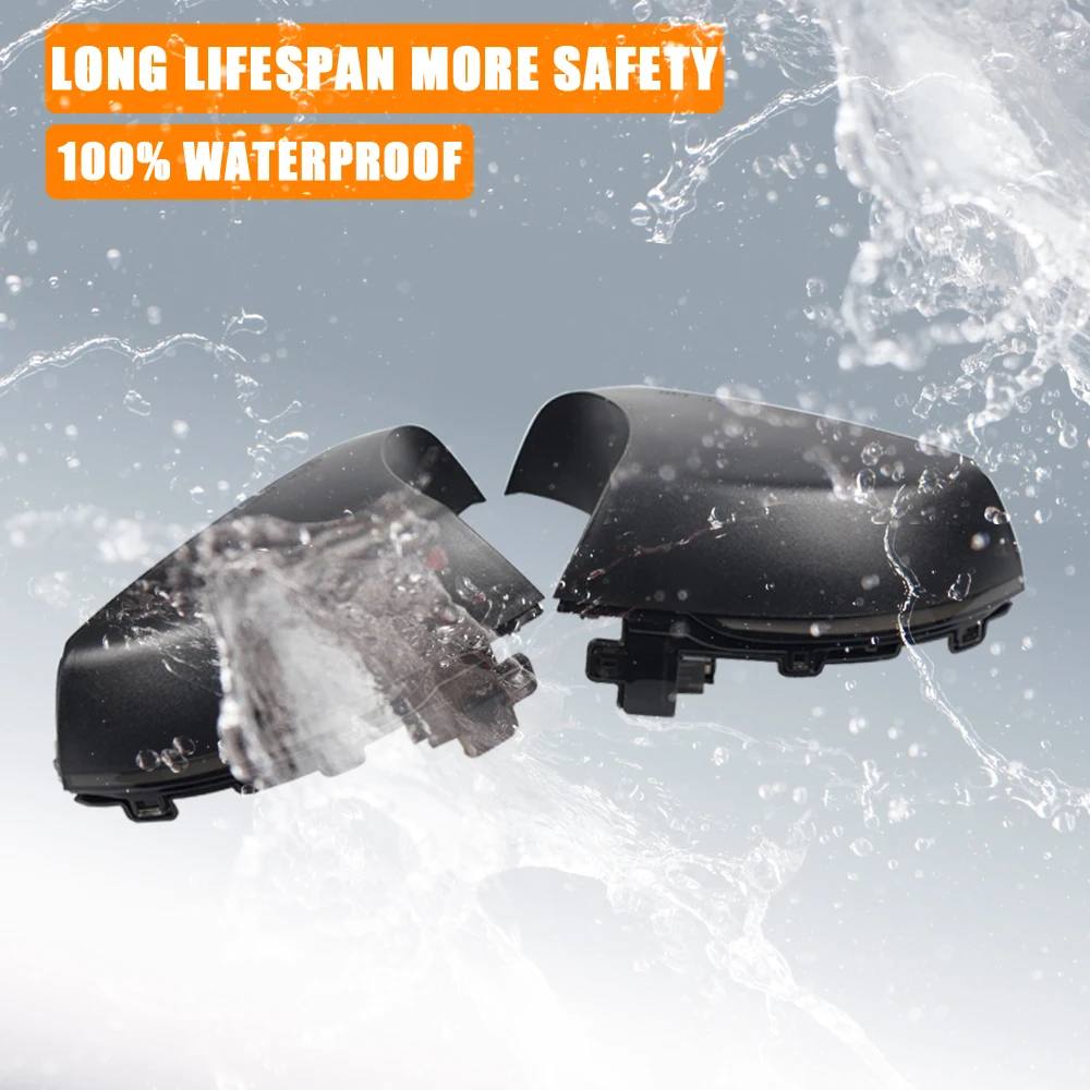 

For Volkswagen VW Polo MK5 6R 6C 2009 -2017 Yellow Dynamic Turn Signal LED Side Rearview Mirror Indicator Blinker Repeater Light