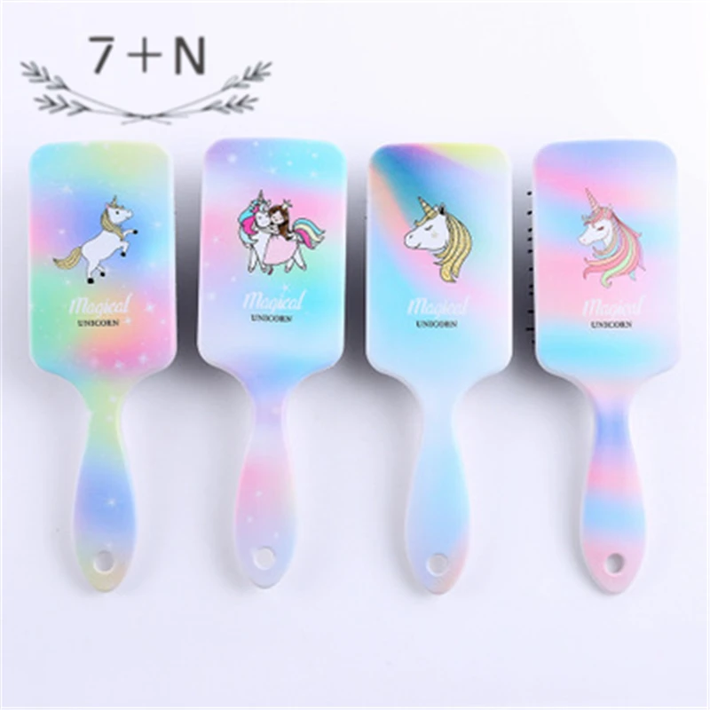 1 шт. Единорог макияж Расческа Щетка для волос инструмент укладки Складная