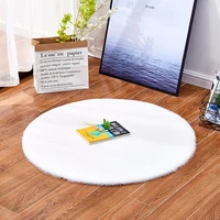 soft fluffy round rug carpets artificial rabbit hair mat for living room decor faux fur rugs shaggy area rug mats