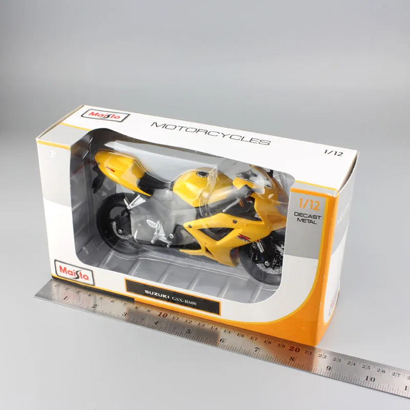 Masito 1/12 весы Suzuki GSXR600 GSX supersport Diecasts& Toy Vehicles модель мотоцикл игрушка миниатюрные сувенир для взрослых