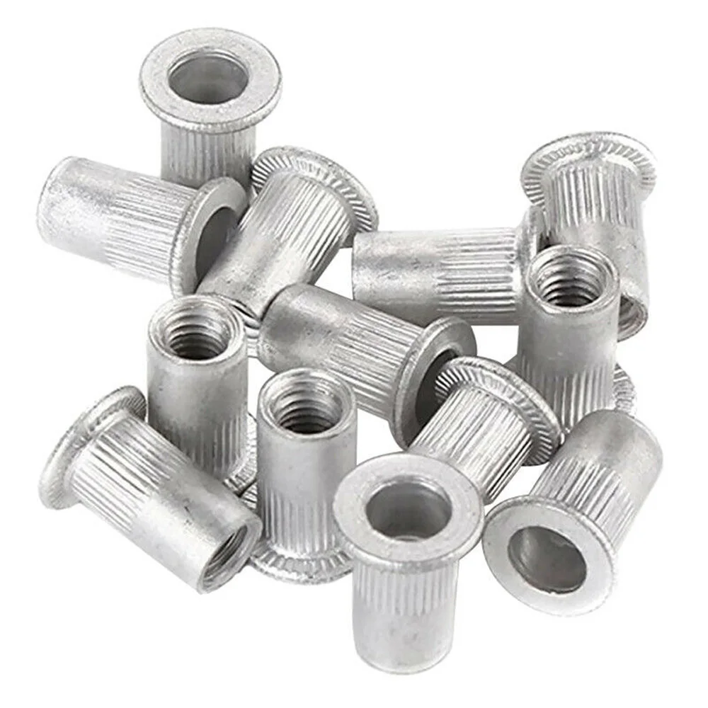 

Silver Kit Rivet Nut Insert Head Replacement Aluminum 150pcs/set Thread Metric