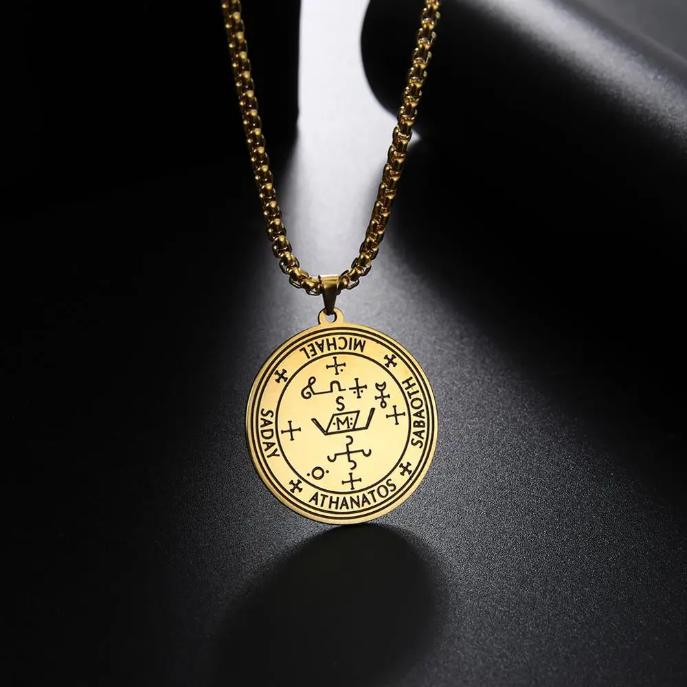 Мужская подвеска из нержавеющей стали амулет ангел тибетское