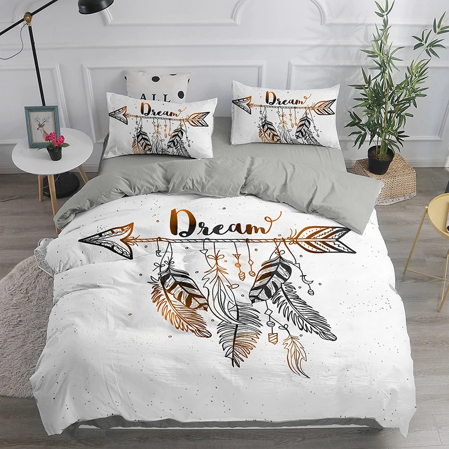 

Dream Catcher Bedding Set Elegant Bohemian Duvet Cover Queen 220x240 Ethnic Quilt Cover Single Double King Comforter Bed Cover