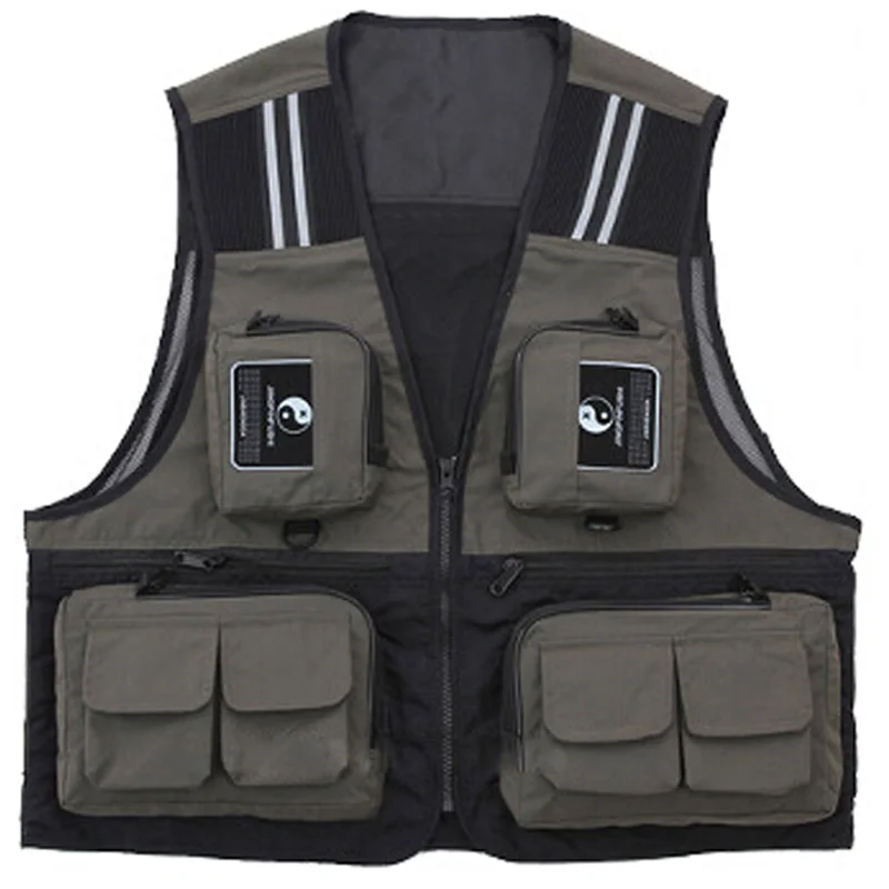 Жилет для рыбалки сетчатая рыболовная куртка без рукавов дышащий жилет с