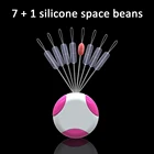 80 шт. рыболовный поплавок, прозрачная резиновая пробка, Космический разъем, рыболовная леска, аксессуары для рыболовных снастей